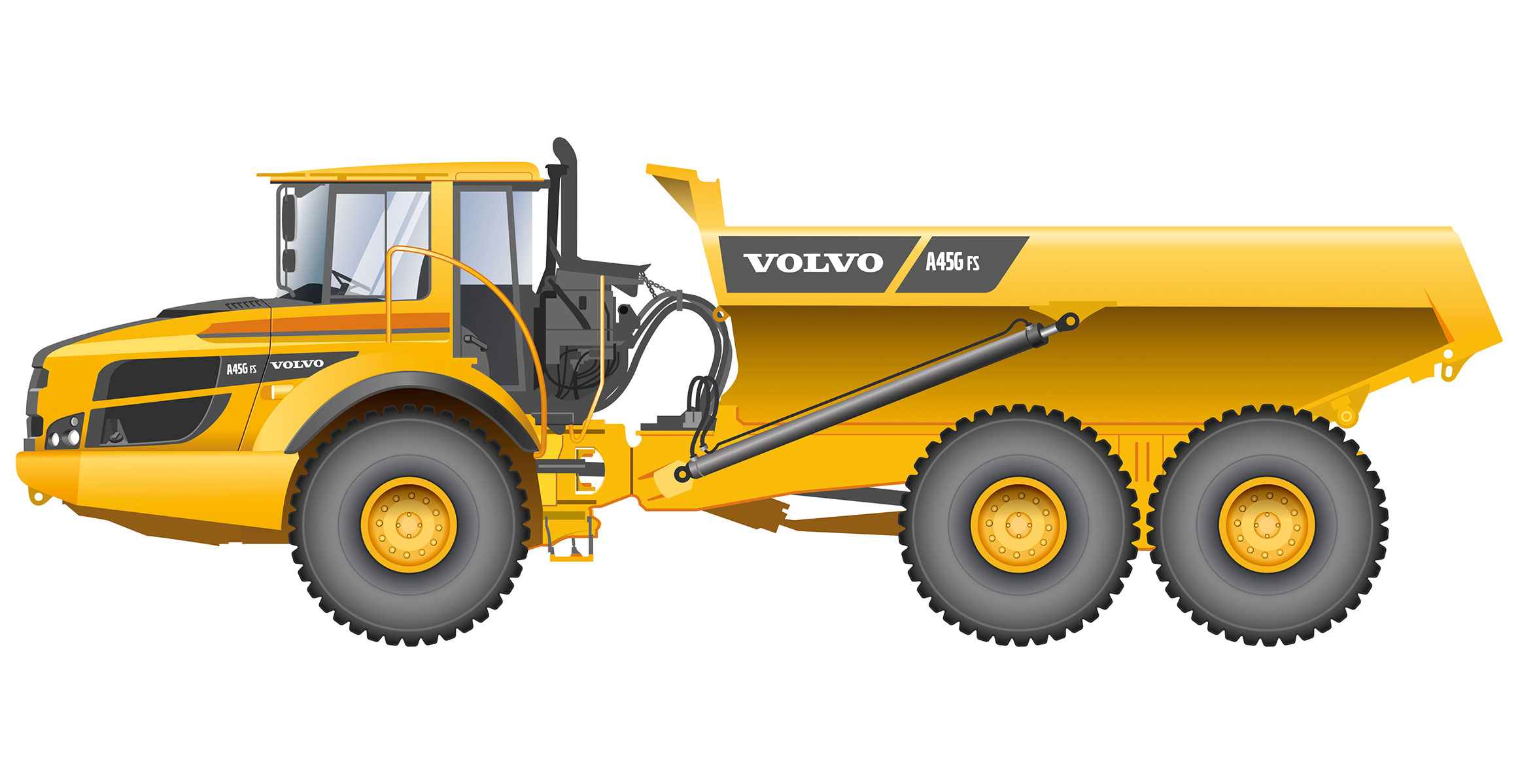 Full Suspension drives business with the fully loaded A45G FS articulated hauler