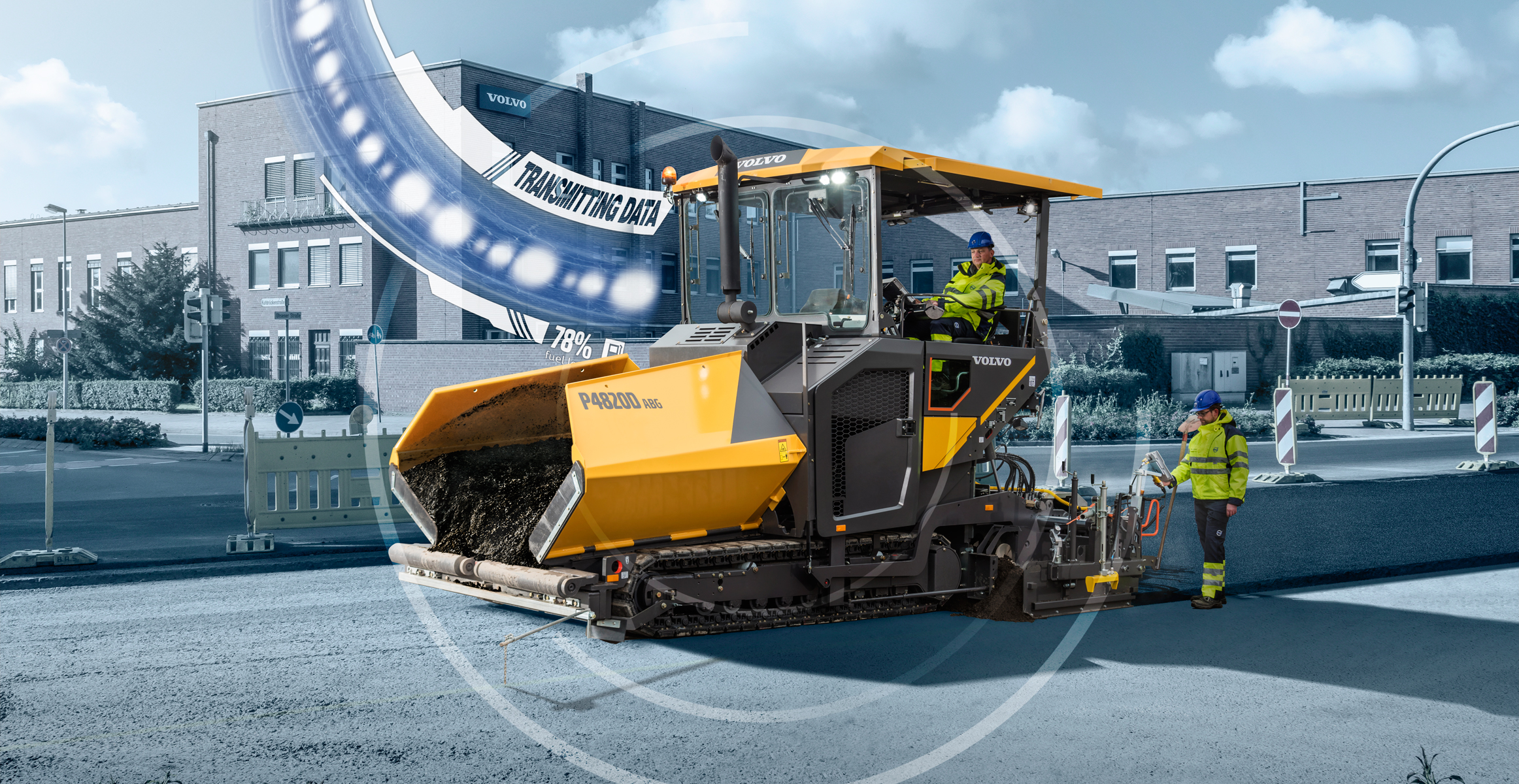 pen Metal line Made of P4820D ABG | Asphalt Pavers | Overview | Volvo Construction Equipment