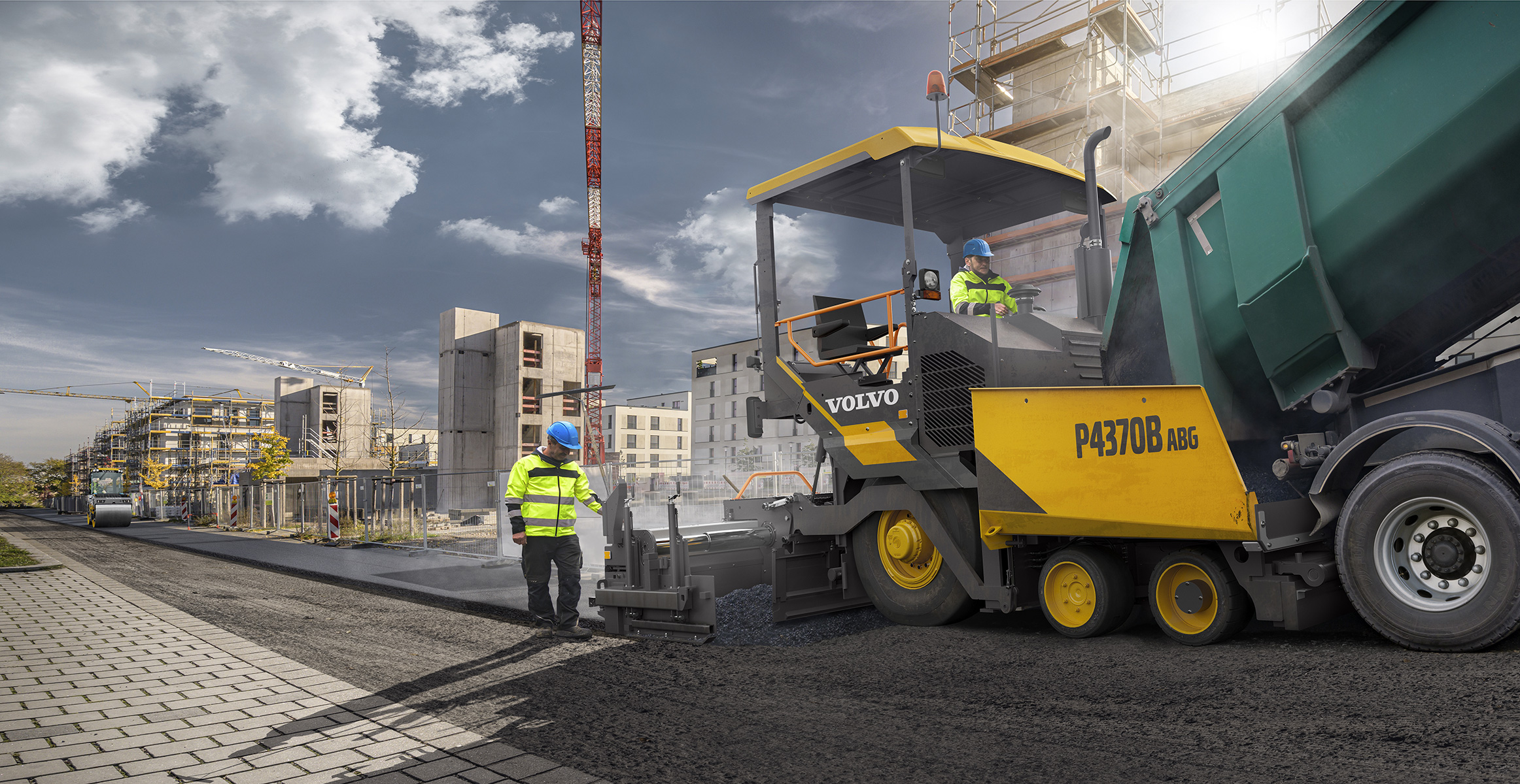 volvo asphalt paver p4370b t3