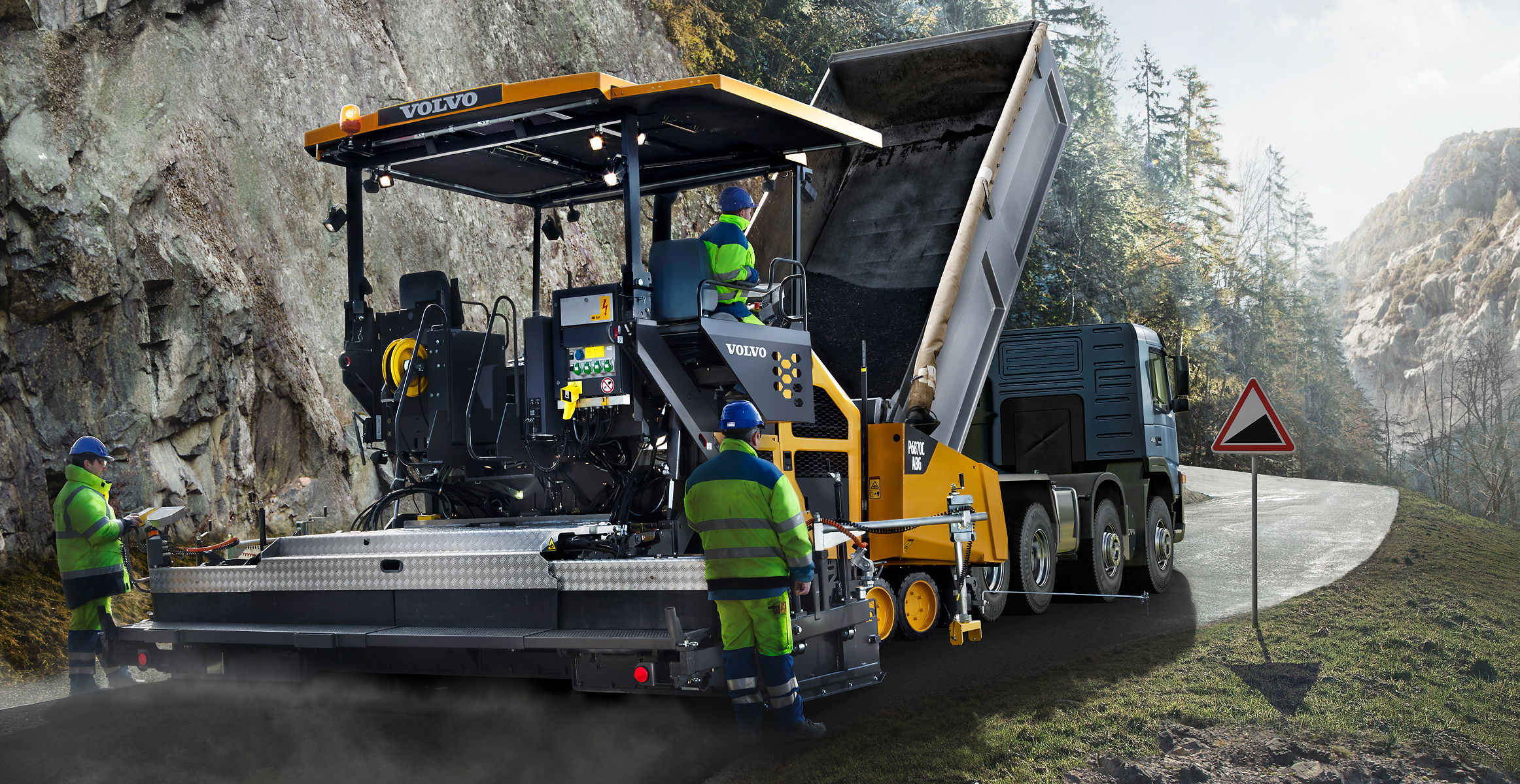 volvo asphalt paver p5870c t3