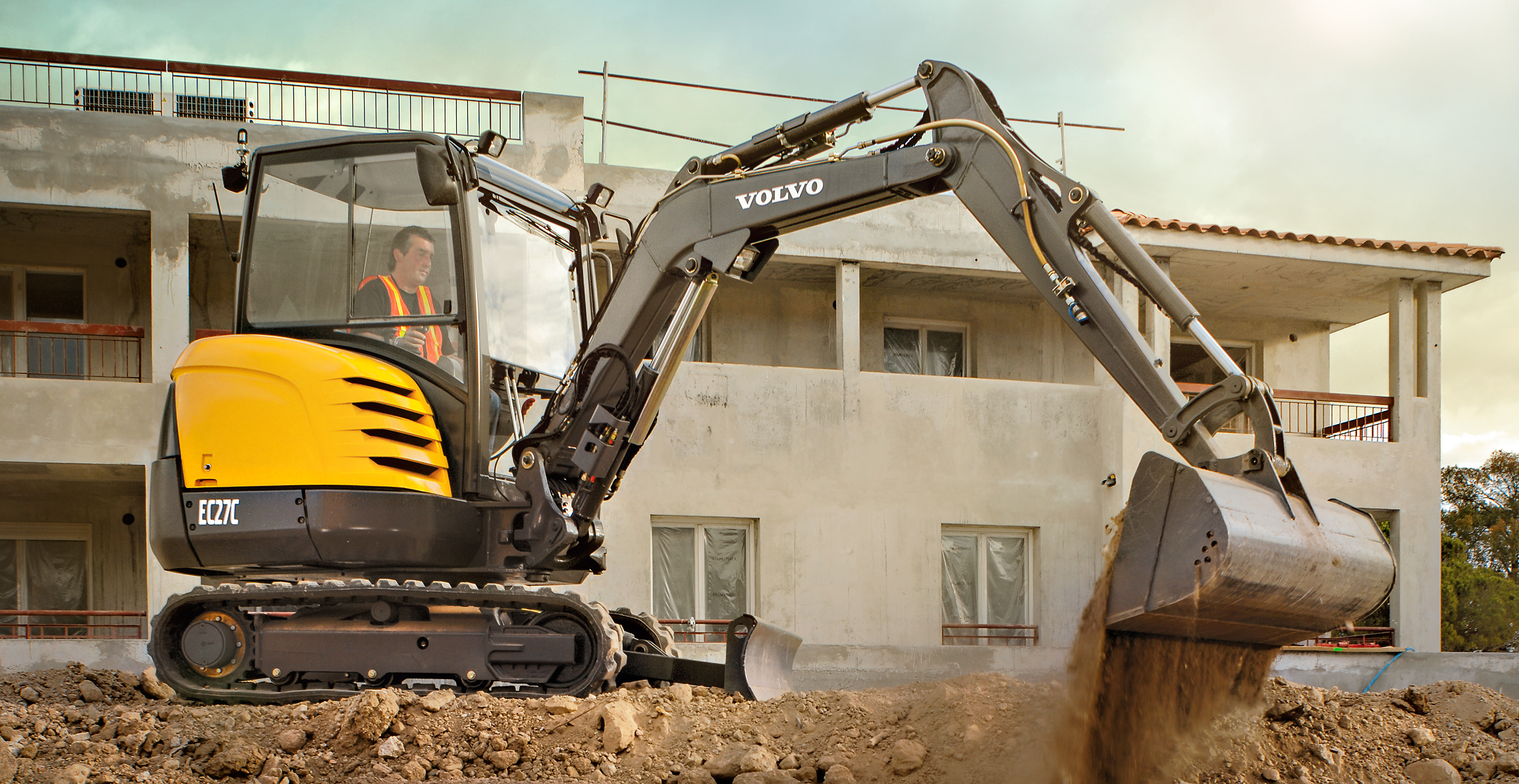 volvo mini excavator ec27c t4i