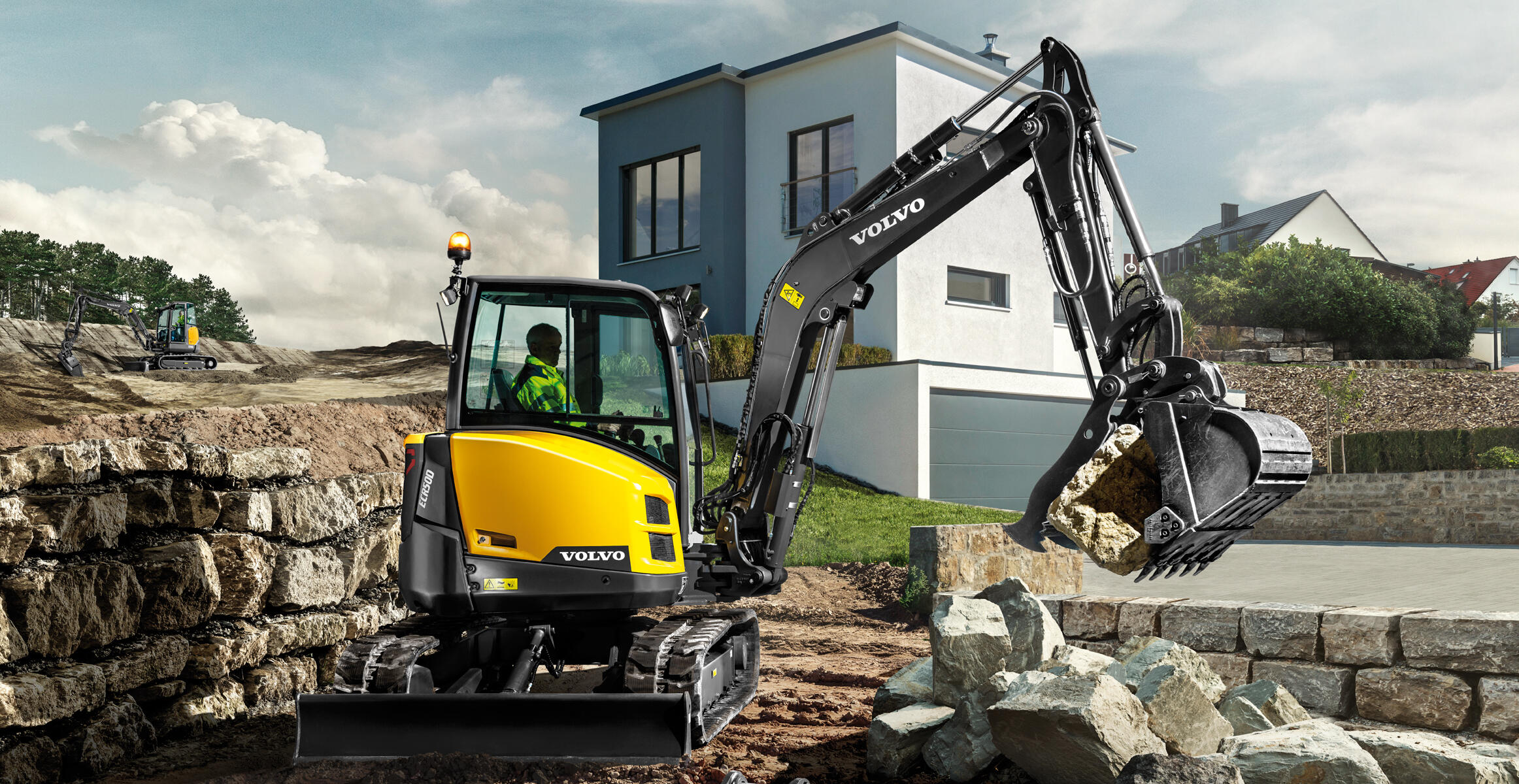 volvo mini excavator ecr50d t3