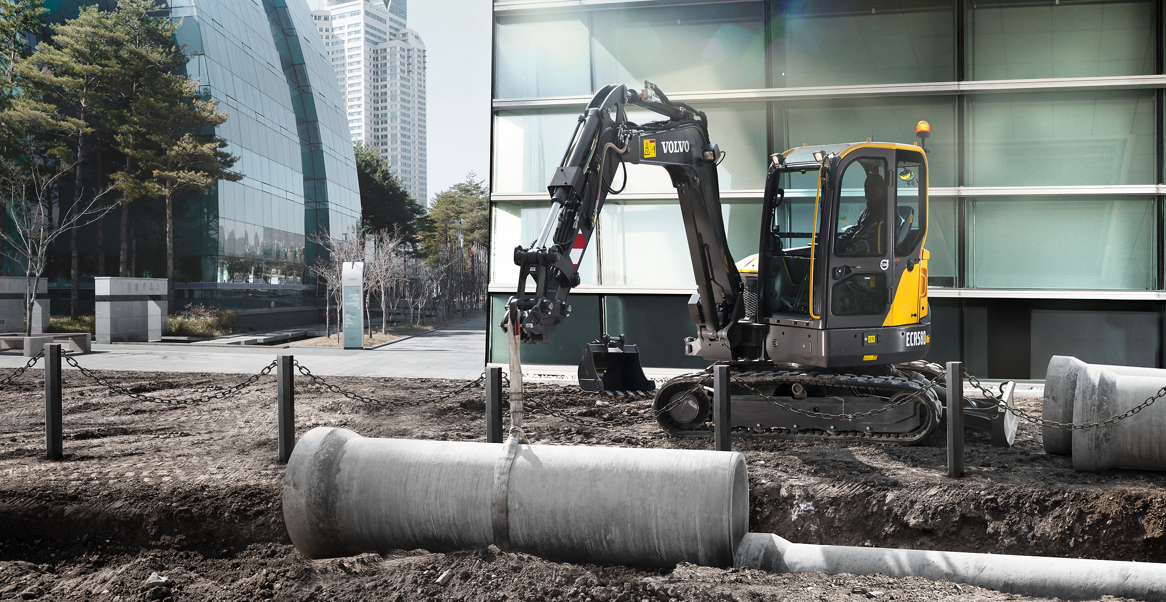 Ecr58d Excavators Overview Volvo Construction Equipment