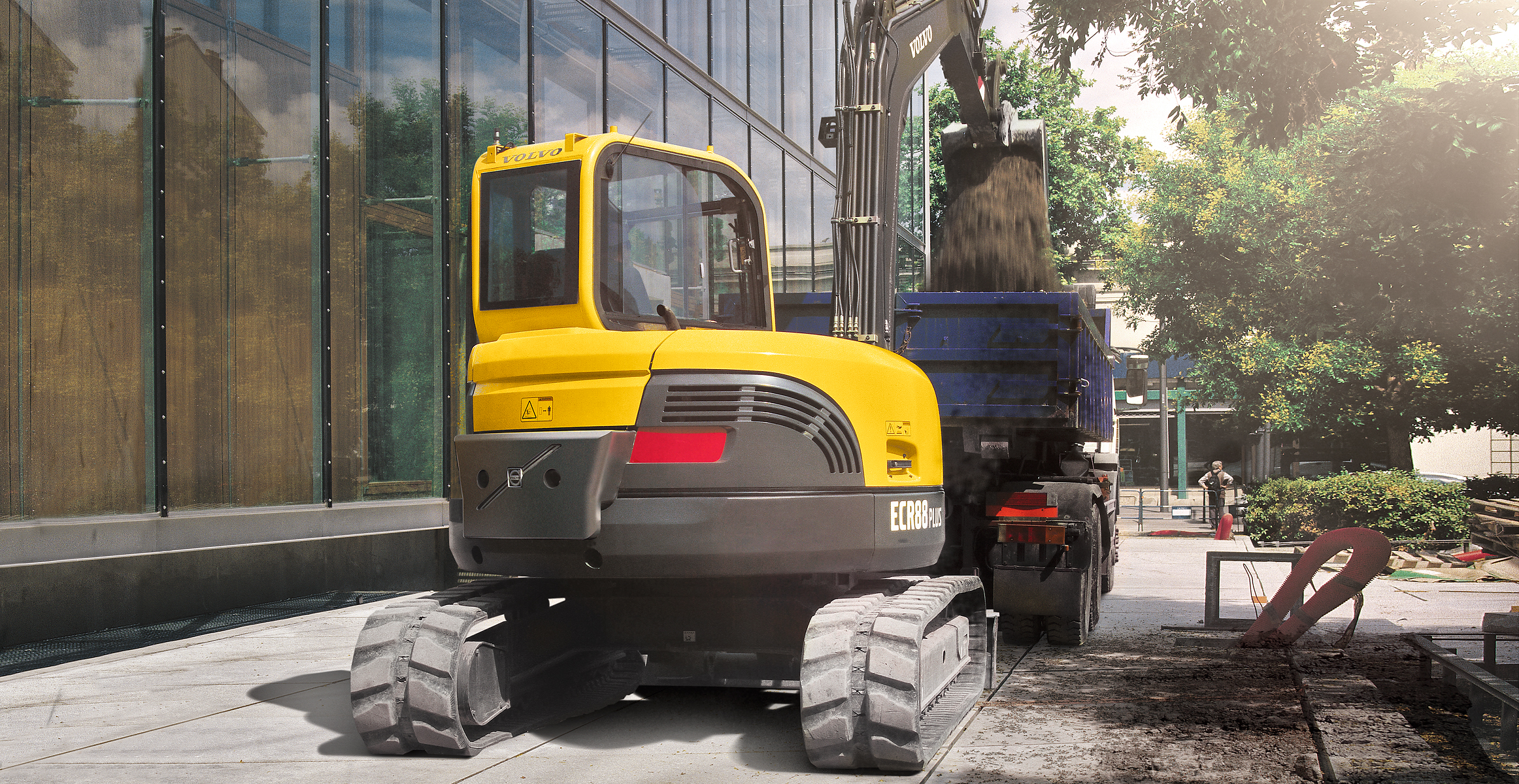 volvo mini excavator ecr88plus t