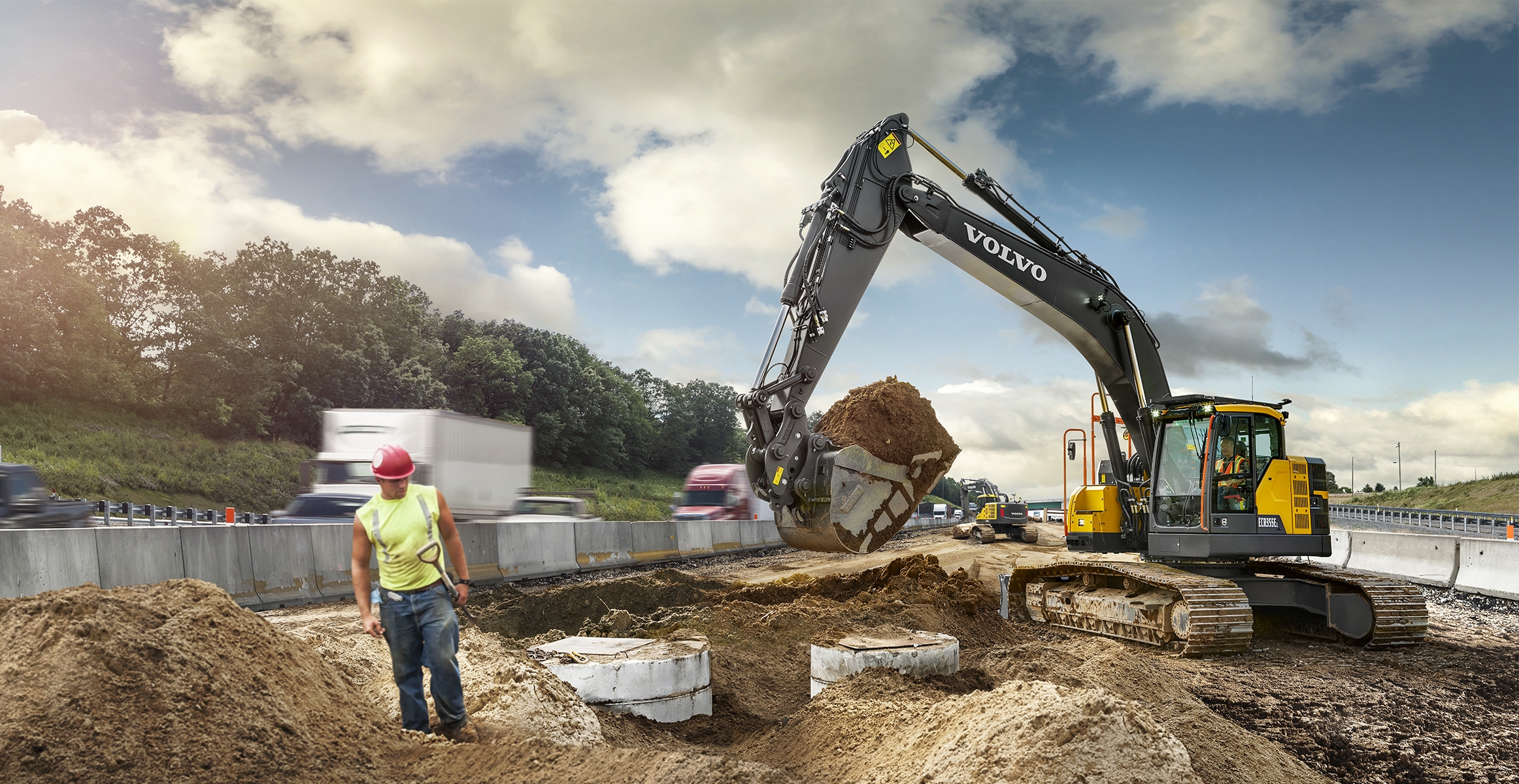 ECR355E | Excavators | Overview | Volvo Construction Equipment