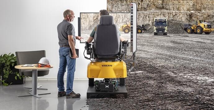 Volvo simulator operating training