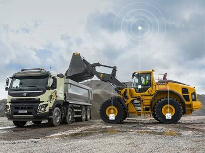 Servizi Volvo Load Assist - Sistema di monitoraggio della pressione dei pneumatici