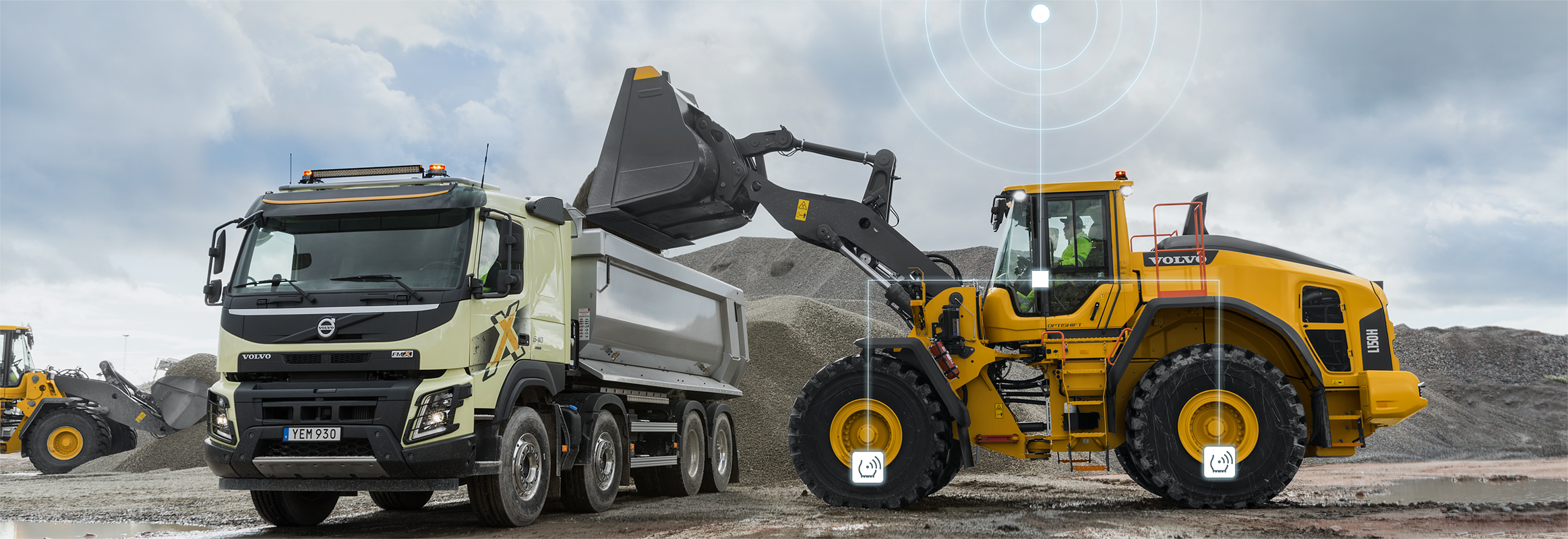 Servizi Volvo Load Assist - Sistema di monitoraggio della pressione dei pneumatici