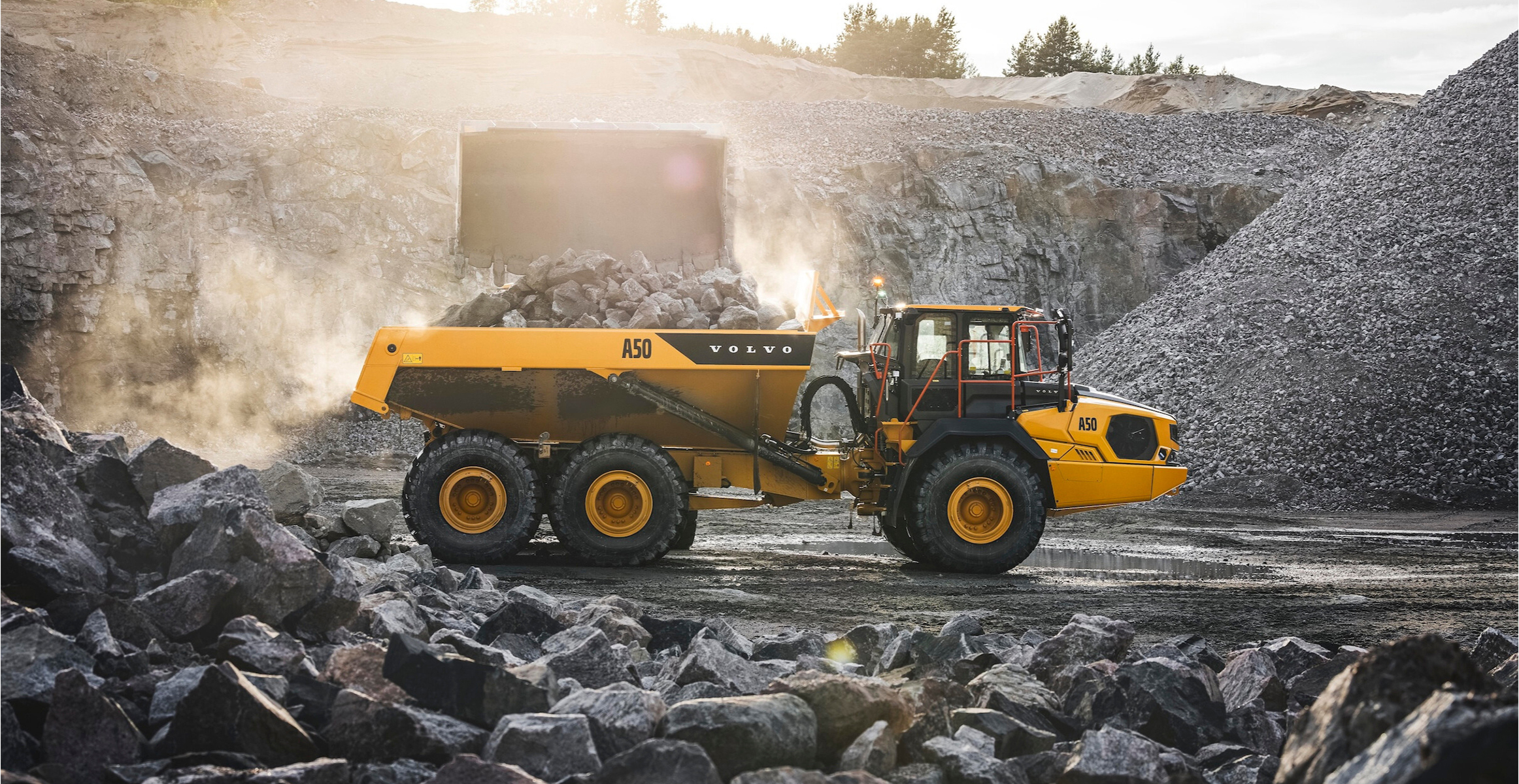 Caminhão articulado Volvo A50