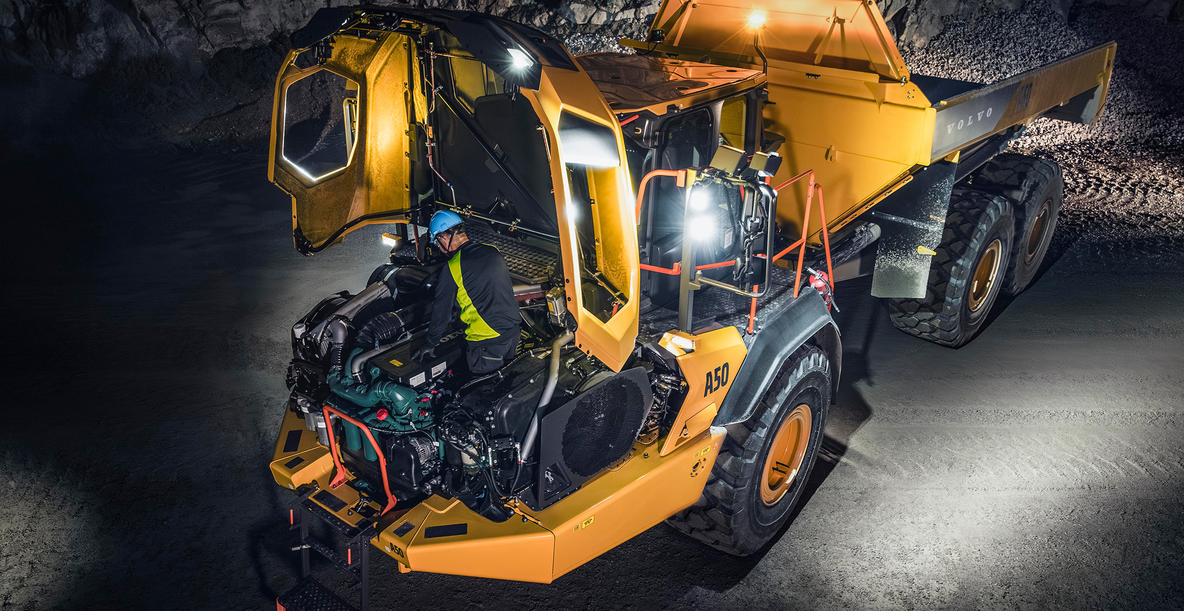 O projeto dos novos A45 e A50 proporciona manutenção ainda mais rápida e fácil