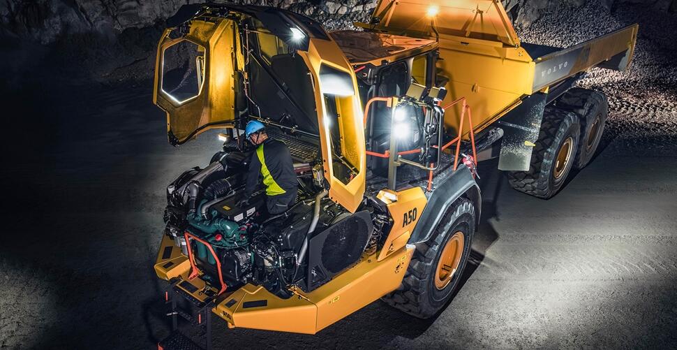 O projeto dos novos A45 e A50 proporciona manutenção ainda mais rápida e fácil