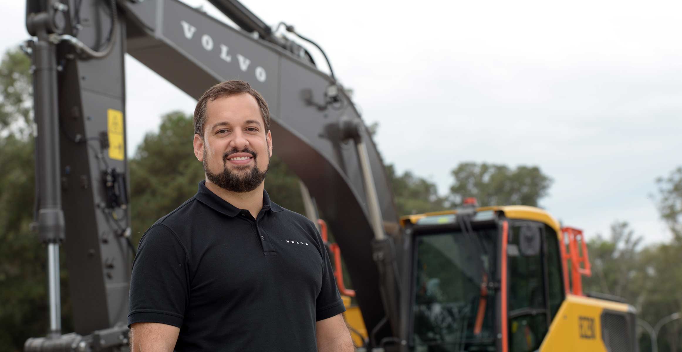 Guilherme Ferreira, gerente de suporte a vendas da Volvo CE
