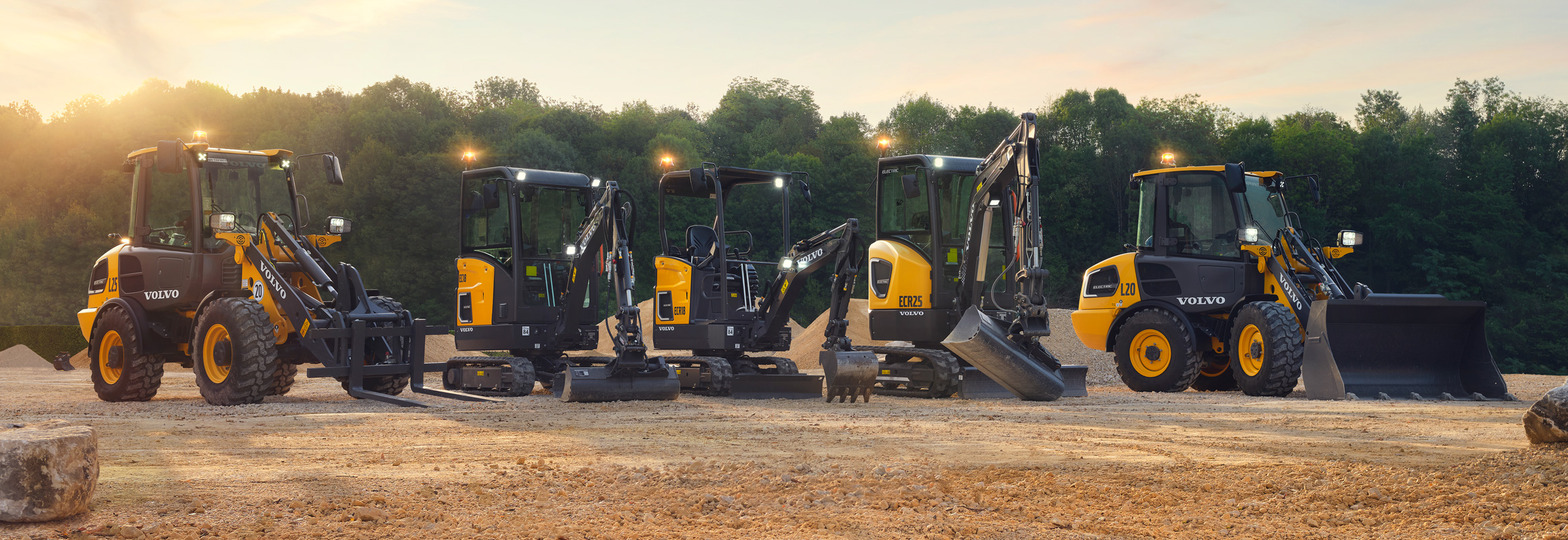 Volvo Construction Electric Compact Equipment Lineup