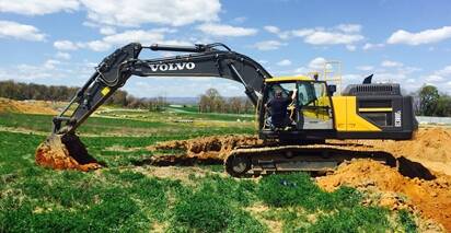 Volvo EC380E Excavator with the U.S. Fish & Wildlife.