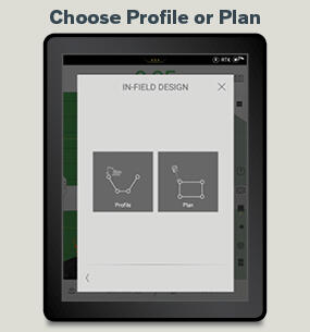 A Volvo Co-Pilot display showing how to select a Profile or Plan using Dig Assist.