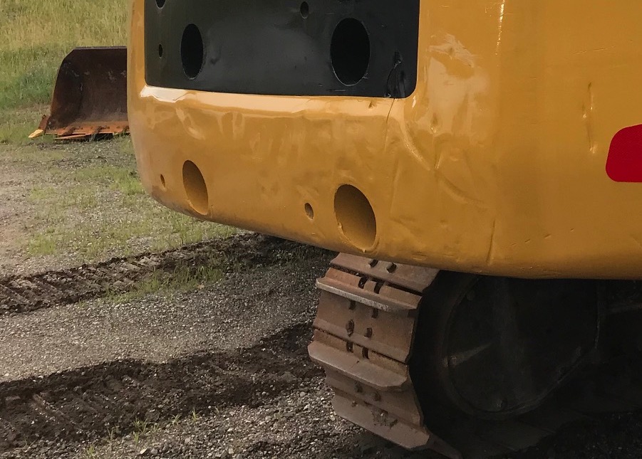 Example of a poor paint job.