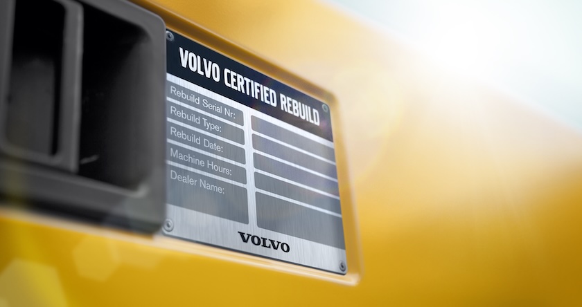 Volvo Certified Rebuild Program plate