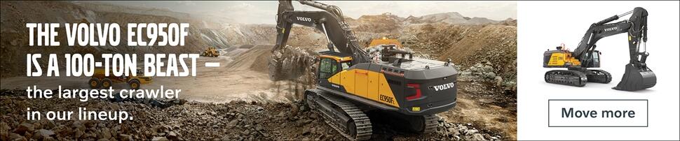 Volvo EC950F - Largest crawler in our lineup.
