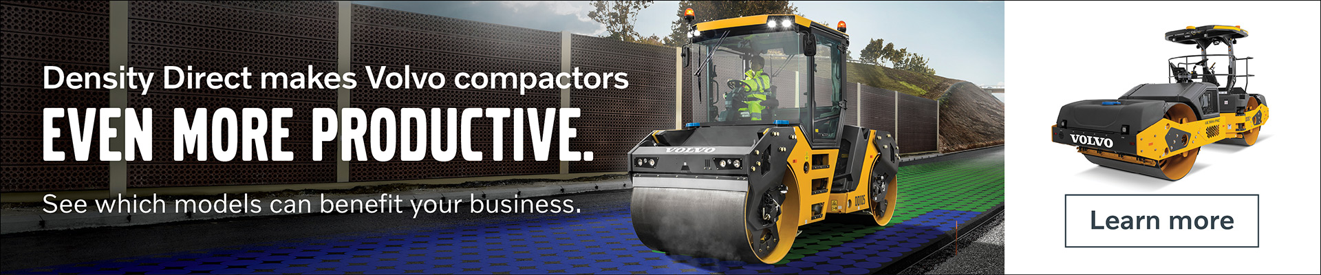 Density Direct rend les compacteurs Volvo encore plus productifs.