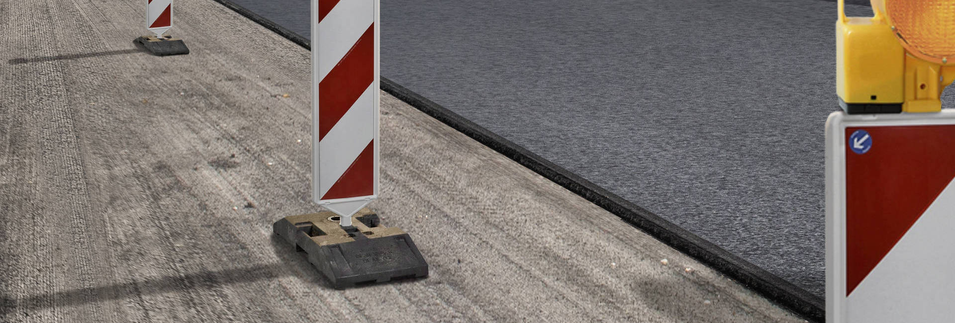 Ultra-thin overlay with traffic signs