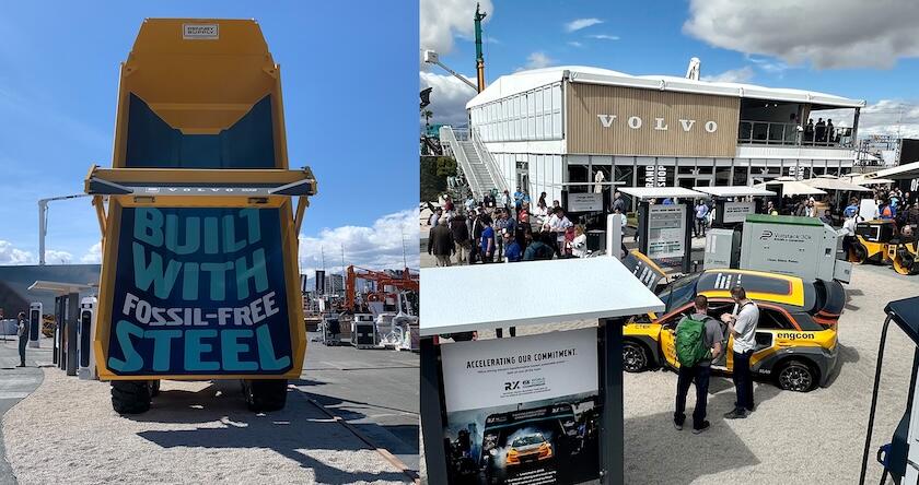 The Volvo Construction Equipment booth at CONEXPO-CON/AGG 2023