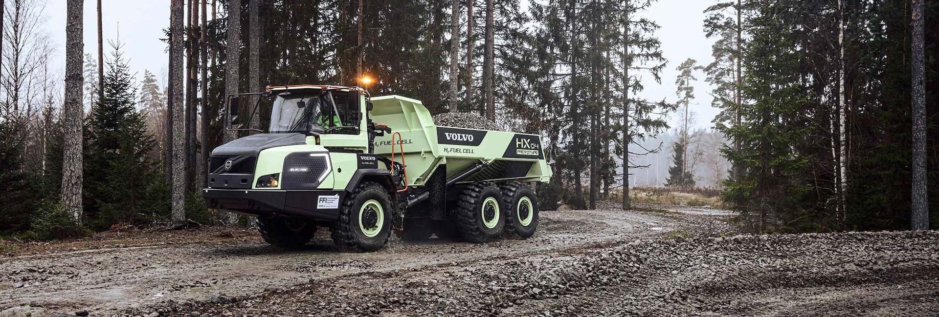 Volvo CE Hydrogen Fuel Cell Hauler Prototype