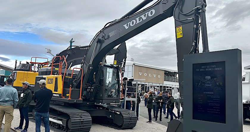 Volvo EC230 Electric Excavator at CONEXPO 2023
