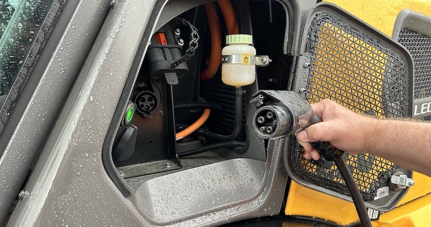 Volvo Electric Excavator Charging