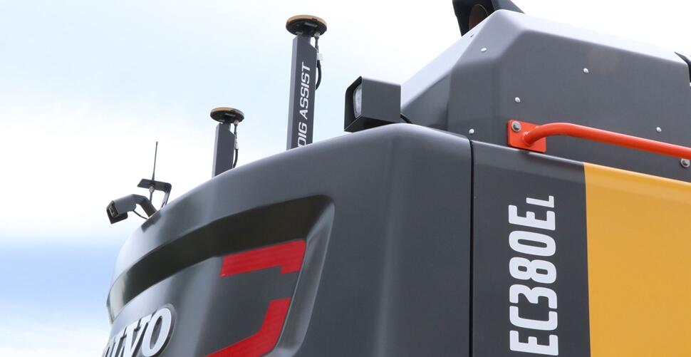 Volvo Dig Assist installed on excavators for Kozik Brothers, Inc. in Pittsburgh, Pennsylvania.