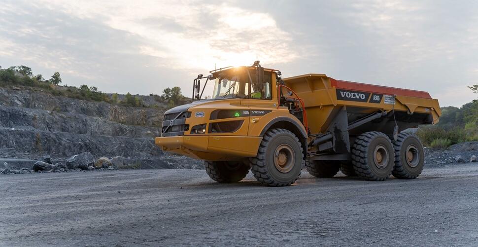 Volvo A30G fossil-free steel articulated truck