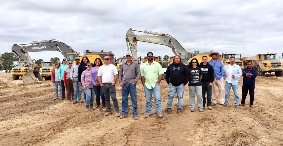 Ryangolf Corporation site prep pros with Volvo construction equipment