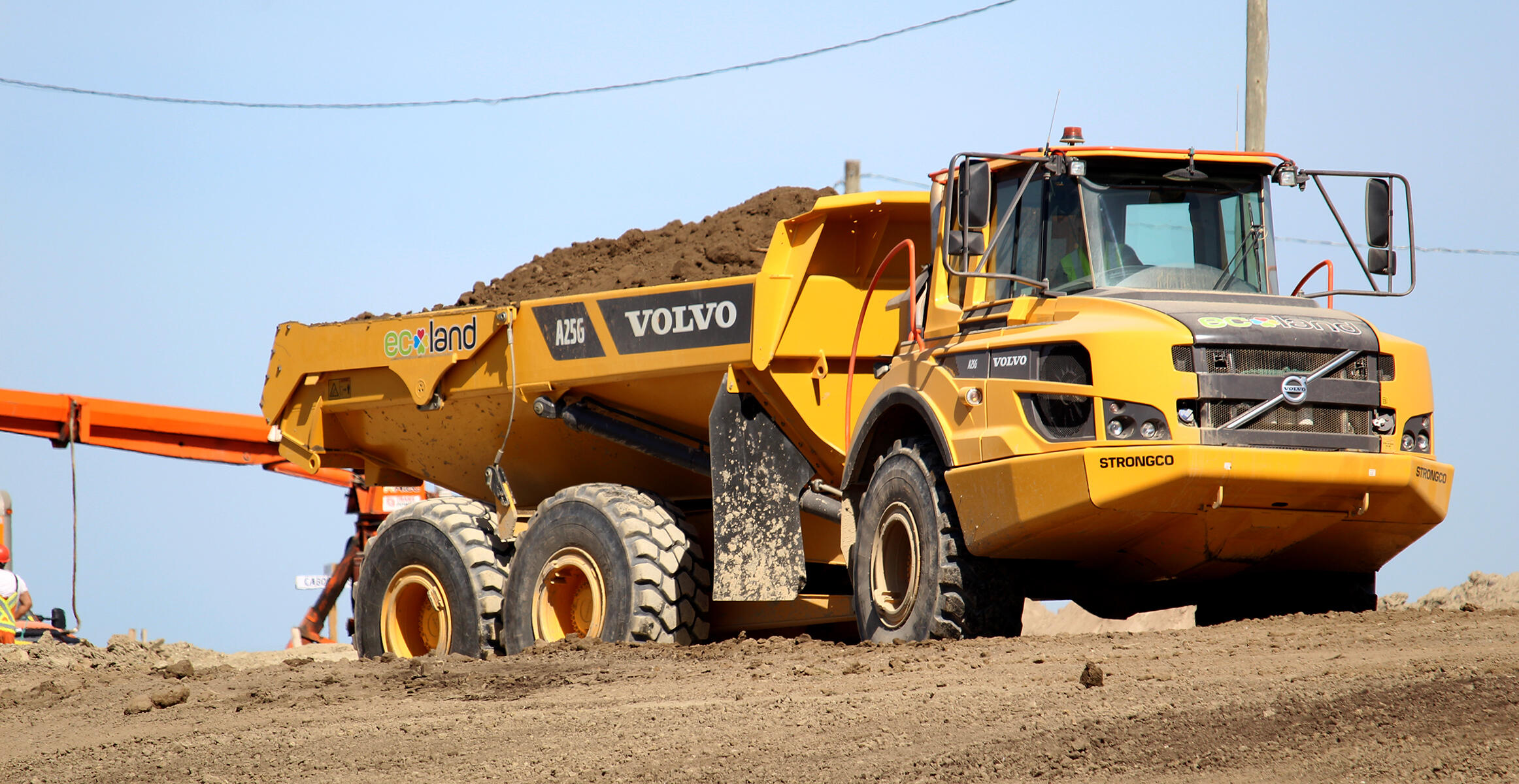 Volvo A25G used by Ecoland in Ontario, CA