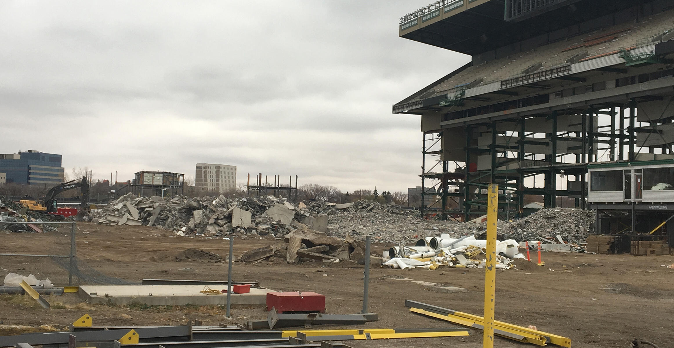 Taylor Field Stadium Demolition in Regina, Canada