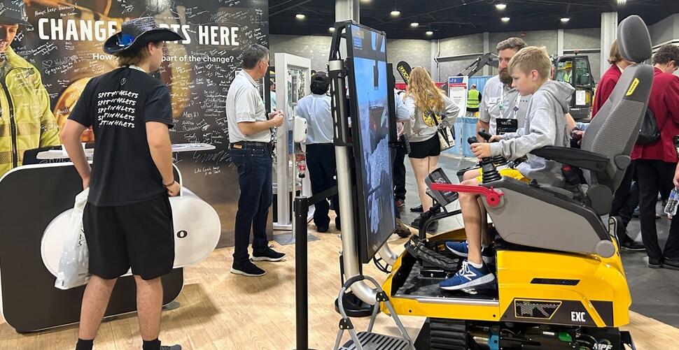 Volvo simulator at SkillsUSA 2023