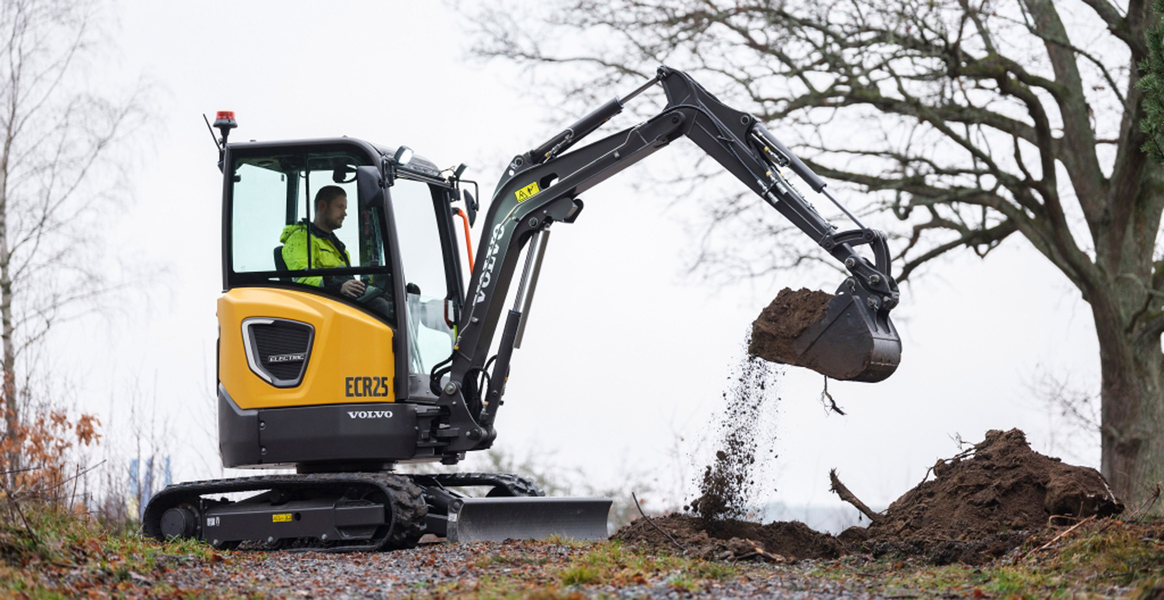 Volvo ECR25 Compact Electric Excavator