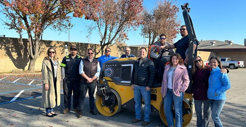 Yolo County California staff get DD25 Electric compactor from VCES
