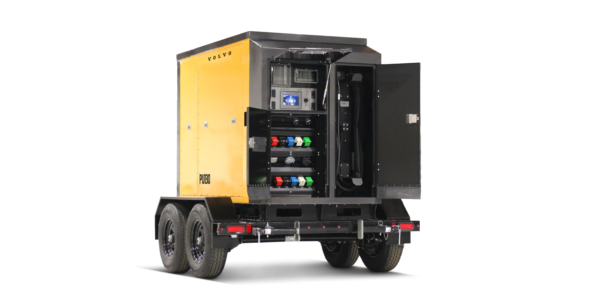 Volvo PU130 mobile charging unit for electric machines.