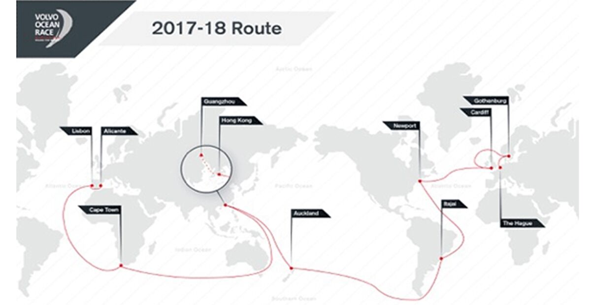 Volvo Ocean Race 201718 route refreshed