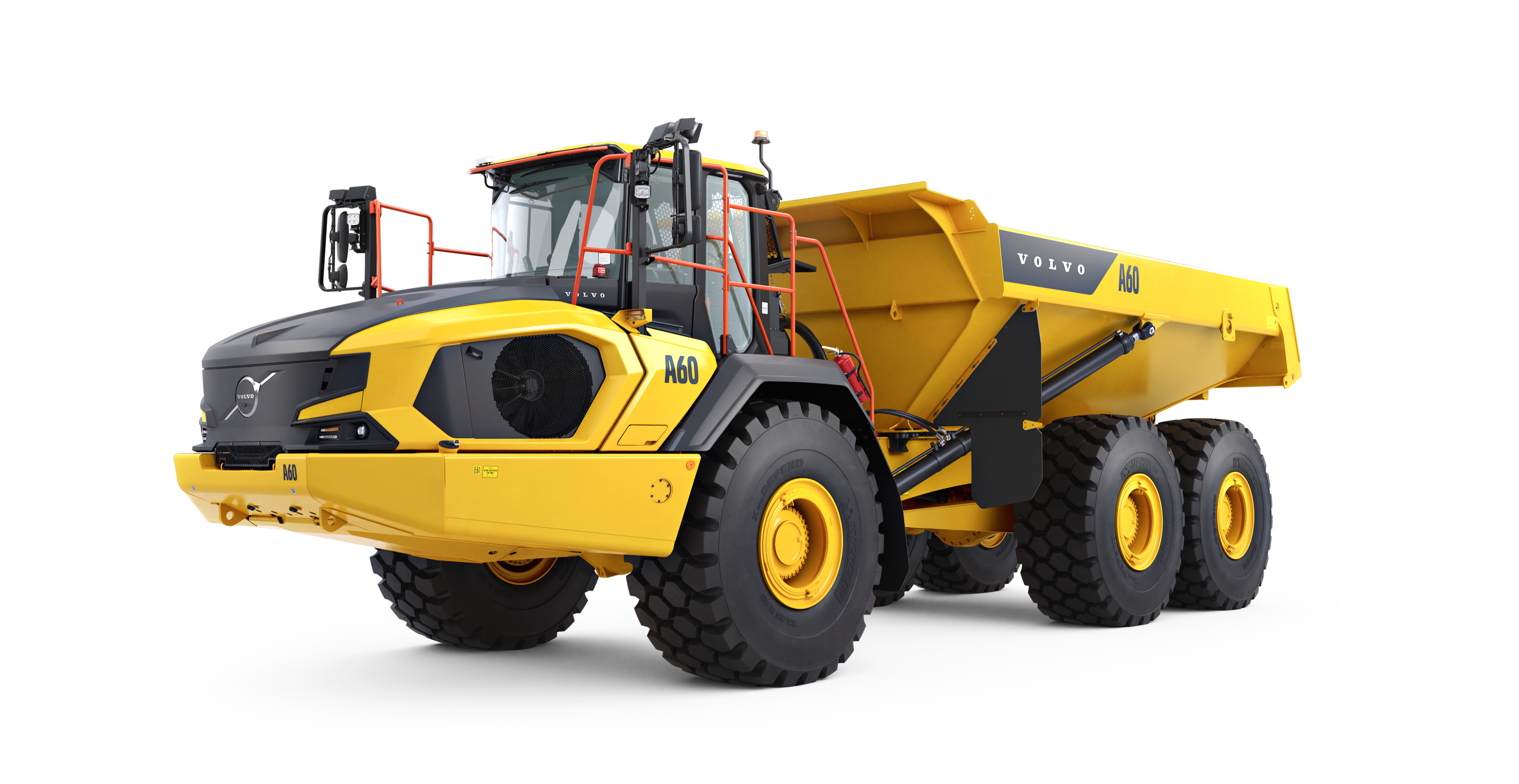 A Volvo A60 articulated haul truck.