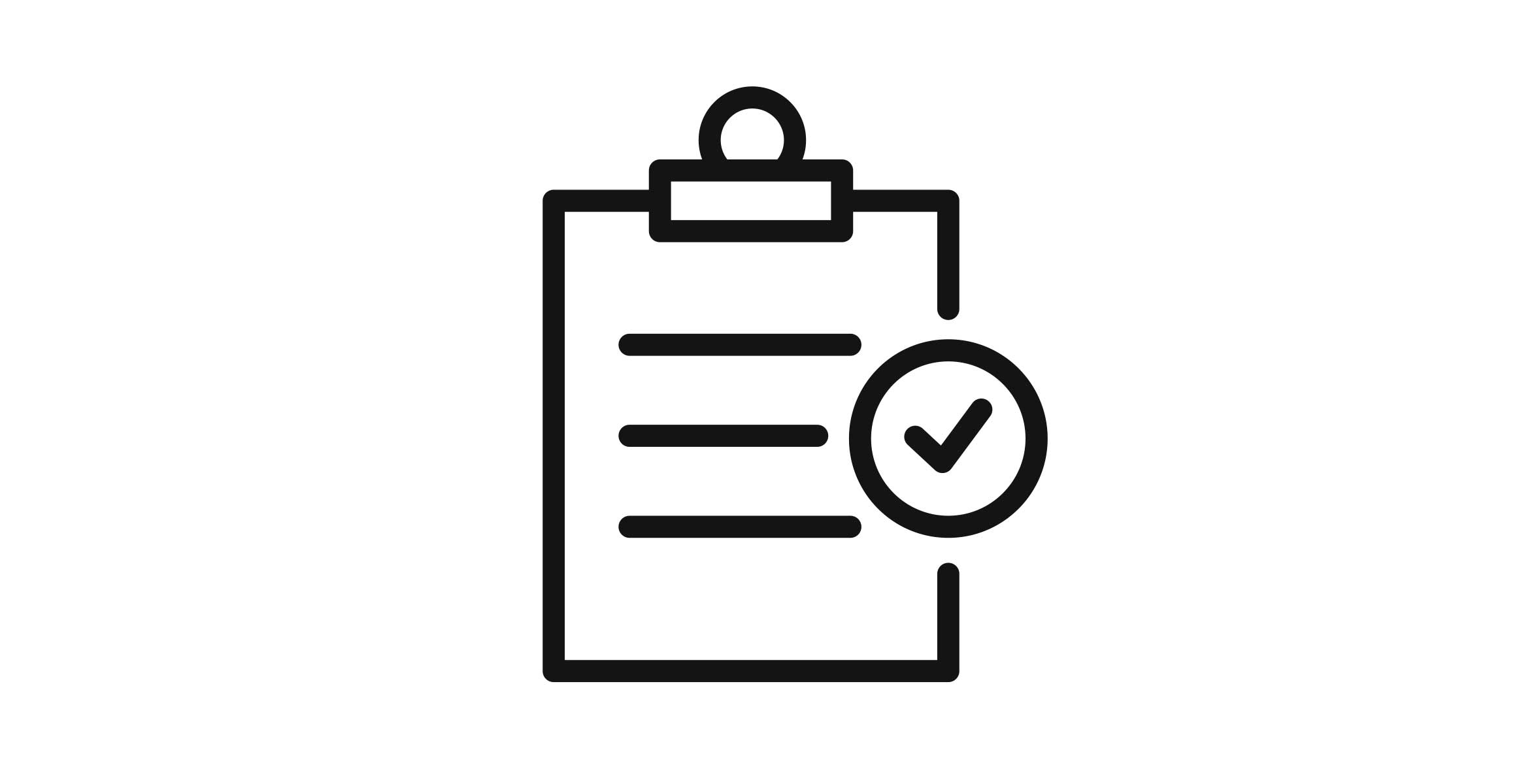 Chart and checkmark icon representing the ActiveCare Direct fleet monitoring action plan. 