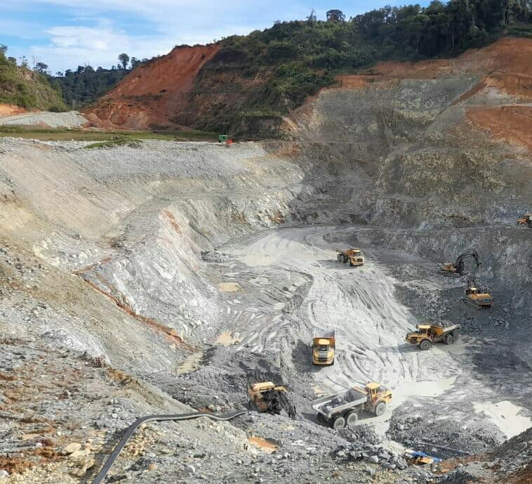 Overview of an IMK gold mine in Central Kalimantan Indonesia
