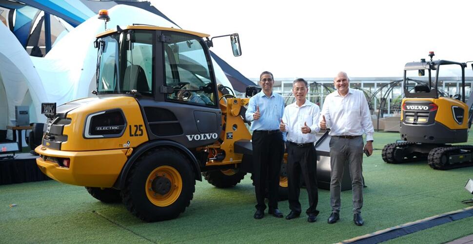 Southeast Asia's first electric construction machines arrive in Singapore