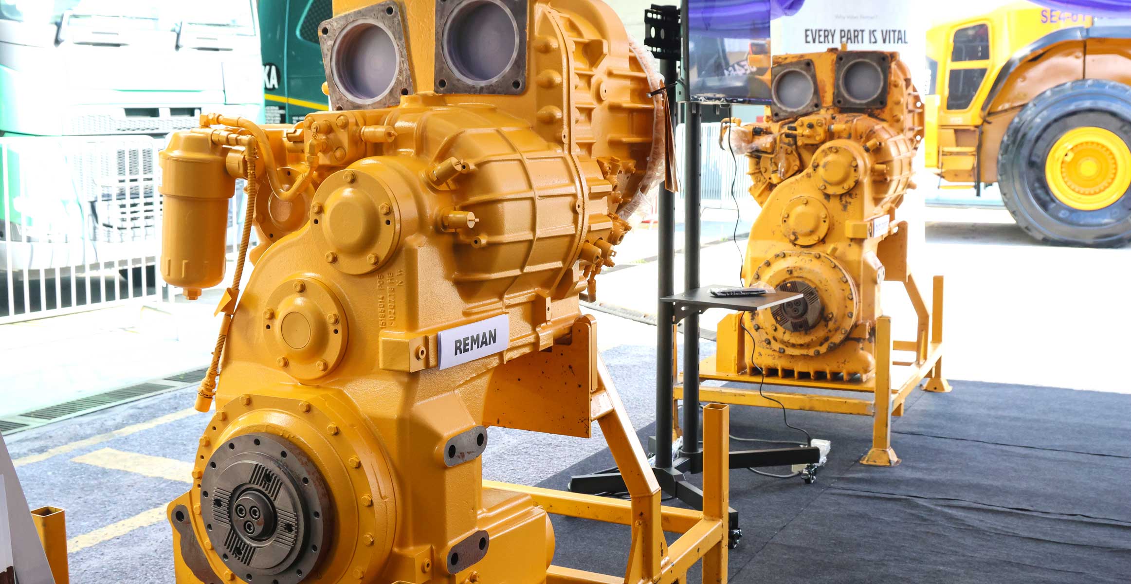  The L220G’s original transmission was replaced with a fully remanufactured unit