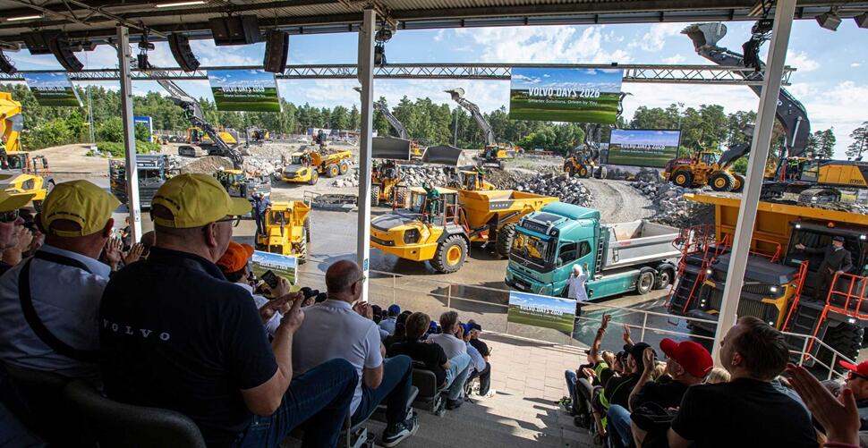 Visitors experienced Volvo CE's latest machines and connected technologies through live demonstrations, highlighting solutions for quarrying, construction, mining, and urban applications