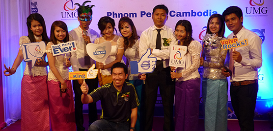 Aftermarket staff from UMG in Cambodia, together with Region APAC trainer for CSA, Pang Hsiang Kim