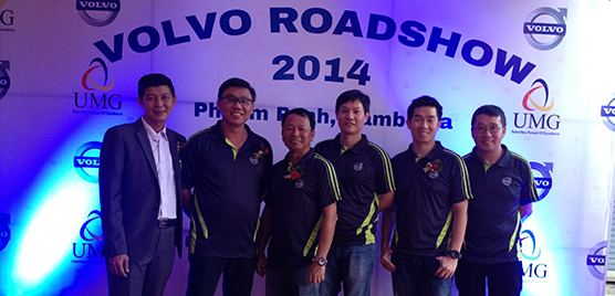 Region APAC had a strong team in place during the aftermarket road show in Cambodia. From left Wilson Chee, John Chan, William Ling, Goh Hup Soon, Pang Hsiang Kim and William Tan