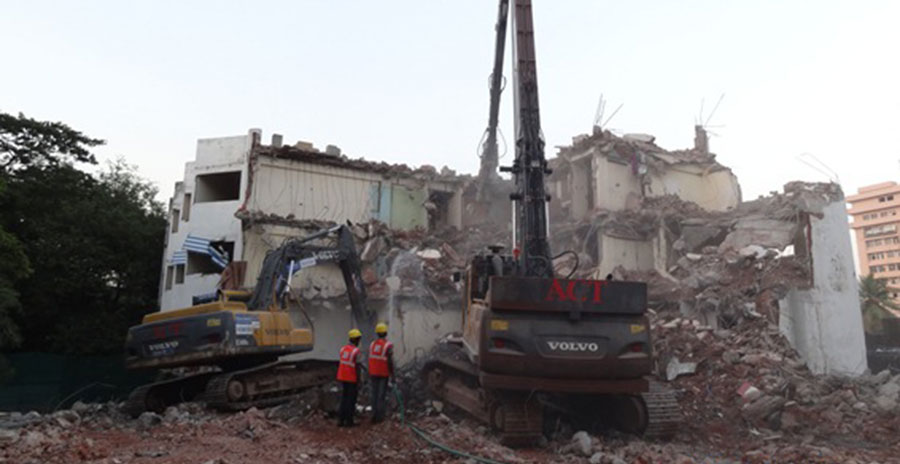 Demolishing without disturbing