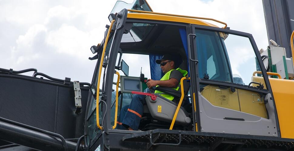 Volvo excavator cab