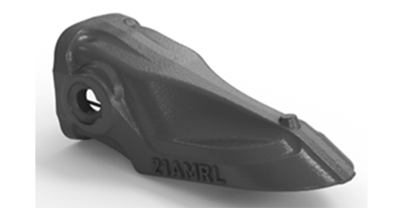 Volvo attachments abrasive material and rock tooth l