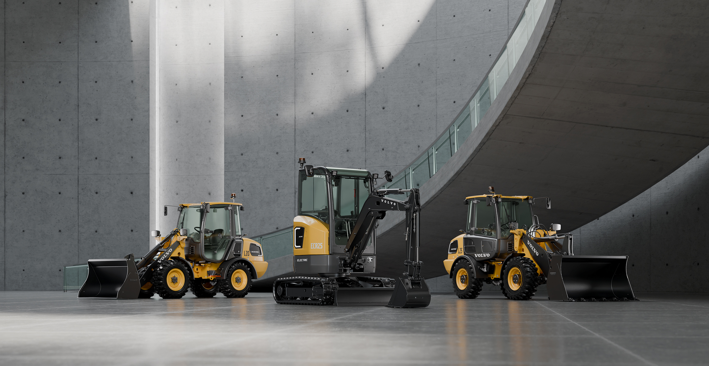 neue elektrische kompakte baumaschinen